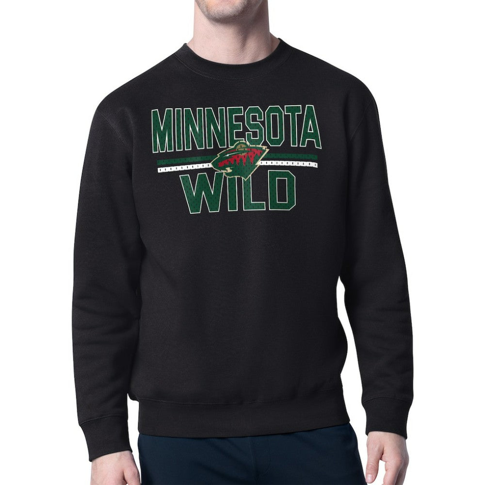 Minnesota Wild Starter Mesh Look Team Name Logo Pullover Sweatshirt -  NHL Sweatshirts
