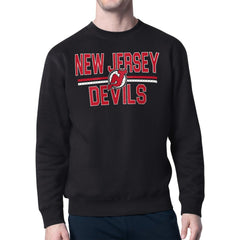 New Jersey Devils Starter Mesh Look Team Name Logo Pullover Sweatshirt -  NHL Sweatshirts