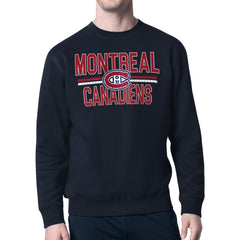 Montreal Canadiens Starter Mesh Look Team Name Logo Pullover Sweatshirt -  NHL Sweatshirts