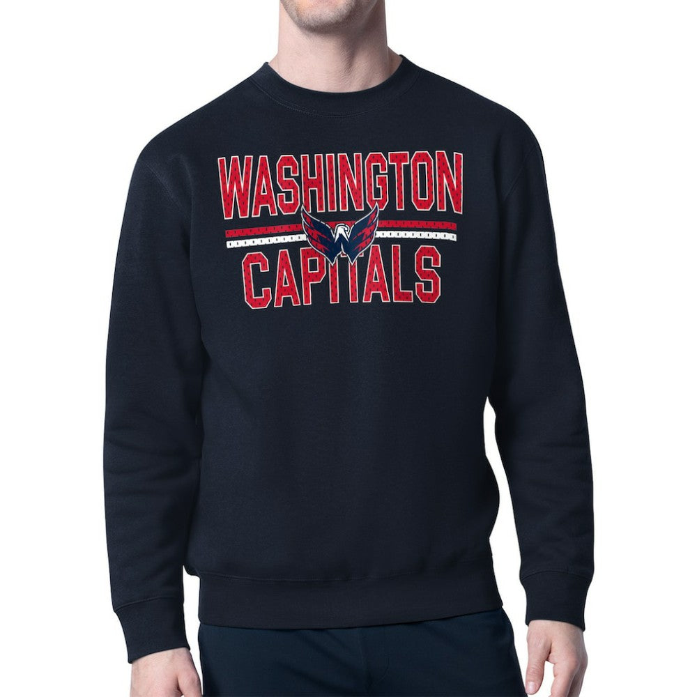Washington Capitals Starter Mesh Look Team Name Logo Pullover Sweatshirt -  NHL Sweatshirts