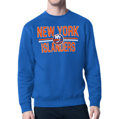 New York Islanders Starter Mesh Look Team Name Logo Pullover Sweatshirt -  NHL Sweatshirts