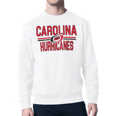 Carolina Hurricanes Starter Mesh Look Team Name Logo Pullover Sweatshirt -  NHL Sweatshirts