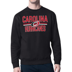 Carolina Hurricanes Starter Mesh Look Team Name Logo Pullover Sweatshirt -  NHL Sweatshirts