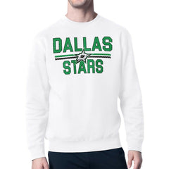 Dallas Stars Starter Mesh Look Team Name Logo Pullover Sweatshirt -  NHL Sweatshirts