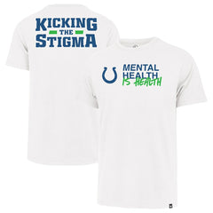 Indianapolis Colts '47 Unisex Mental Health is Health Kicking the Stigma Franklin T-Shirt | NFL Discount