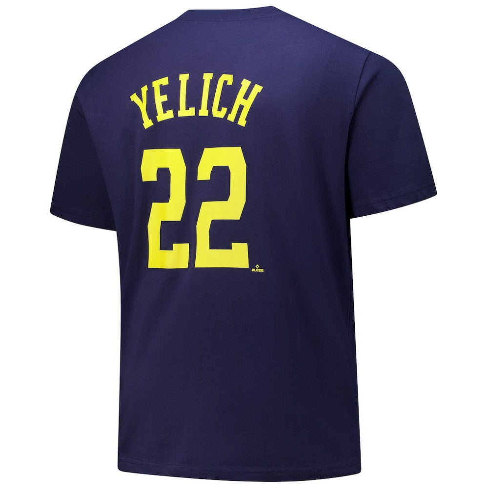 Christian Yelich Milwaukee Brewers Fanatics Big & Tall Name & Number T-Shirt - MLB T-shirts