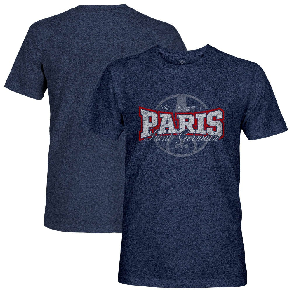 Paris Saint-Germain 1863FC Athletic Wordmark Vintage Tri-Blend T-Shirt