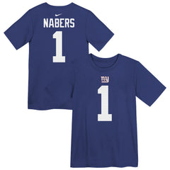 New York Giants Malik Nabers  Preschool Name & Number T-Shirt | NFL Hot