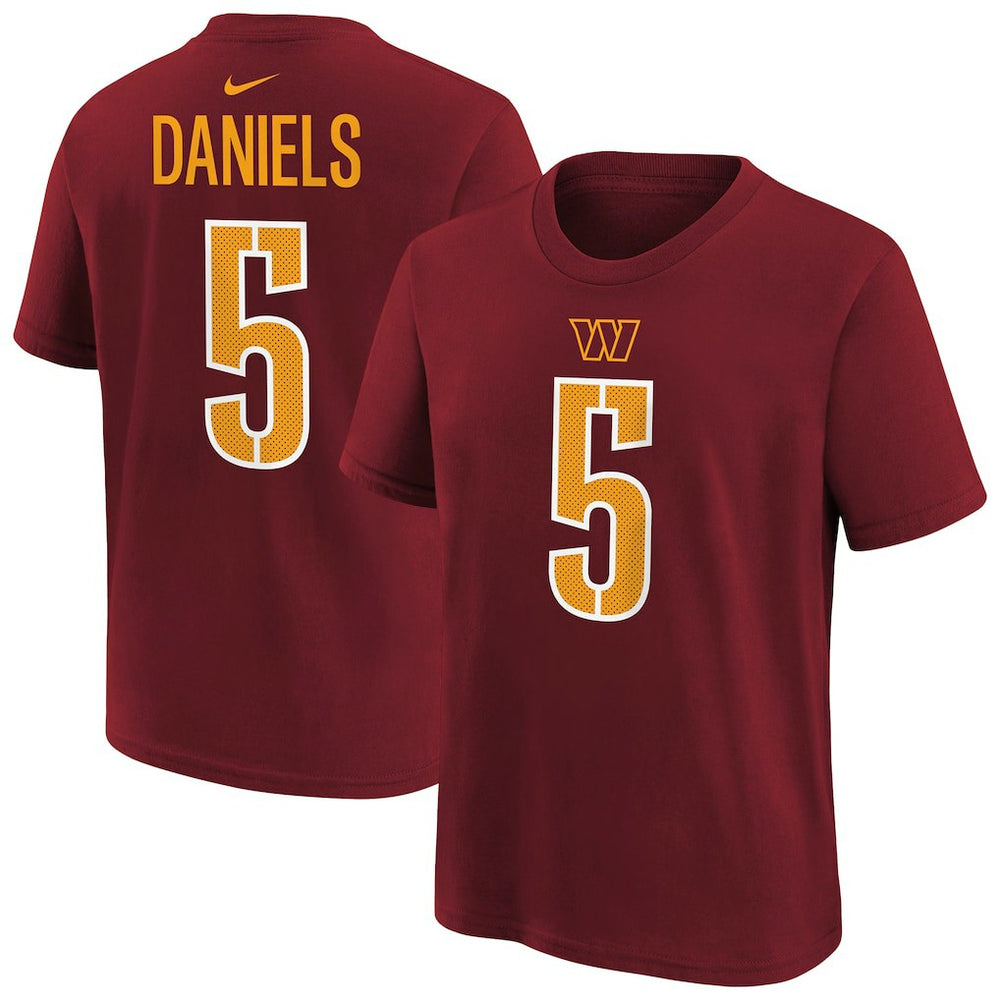Washington Commanders Jayden Daniels  Preschool Player Name & Number T-Shirt | NFL Discount