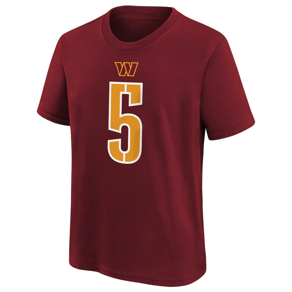Washington Commanders Jayden Daniels  Preschool Player Name & Number T-Shirt | NFL Discount