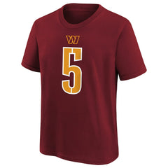 Washington Commanders Jayden Daniels  Preschool Player Name & Number T-Shirt | NFL Discount