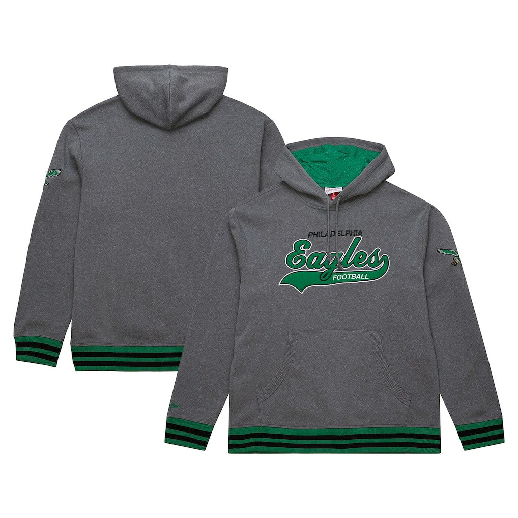 Philadelphia Eagles Vintage Logo Snow Washed Fleece Pullover Hoodie | NFL Hot