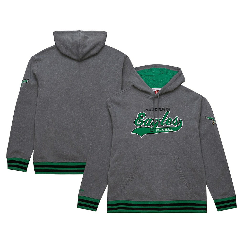 Philadelphia Eagles Vintage Logo Snow Washed Fleece Pullover Hoodie | NFL Hot