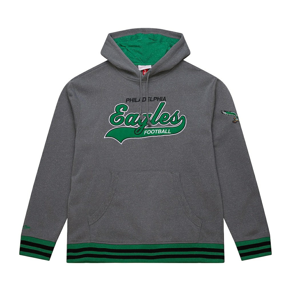 Philadelphia Eagles Vintage Logo Snow Washed Fleece Pullover Hoodie | NFL Hot