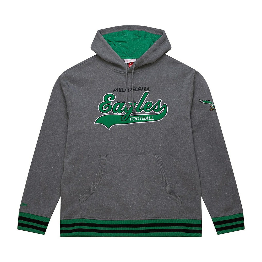 Philadelphia Eagles Vintage Logo Snow Washed Fleece Pullover Hoodie | NFL Hot