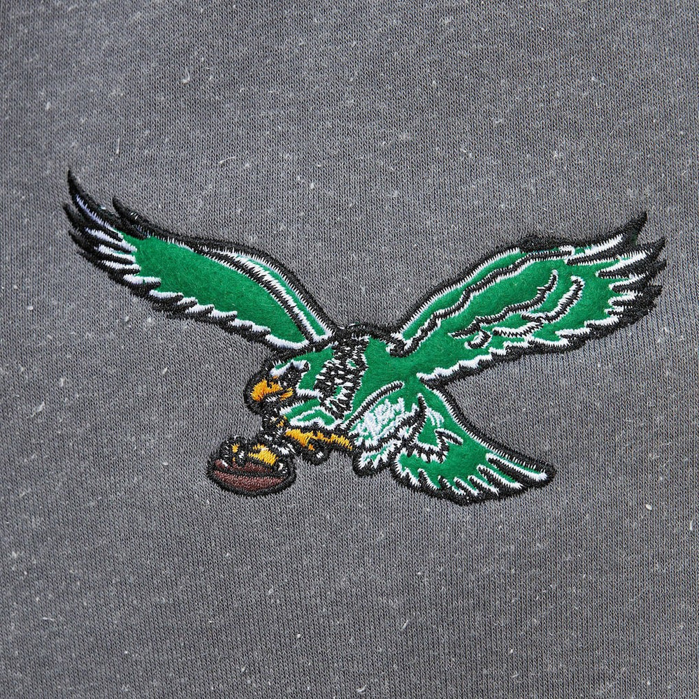 Philadelphia Eagles Vintage Logo Snow Washed Fleece Pullover Hoodie | NFL Hot