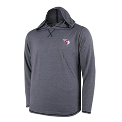 Cleveland Guardians Butter Stripe Tri-Blend Long Sleeve Hoodie T-Shirt - Navy - MLB Hoodies