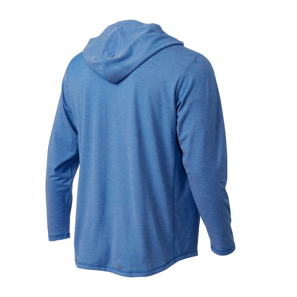 Los Angeles Dodgers Butter Stripe Tri-Blend Long Sleeve Hoodie T-Shirt - Royal - MLB Hoodies
