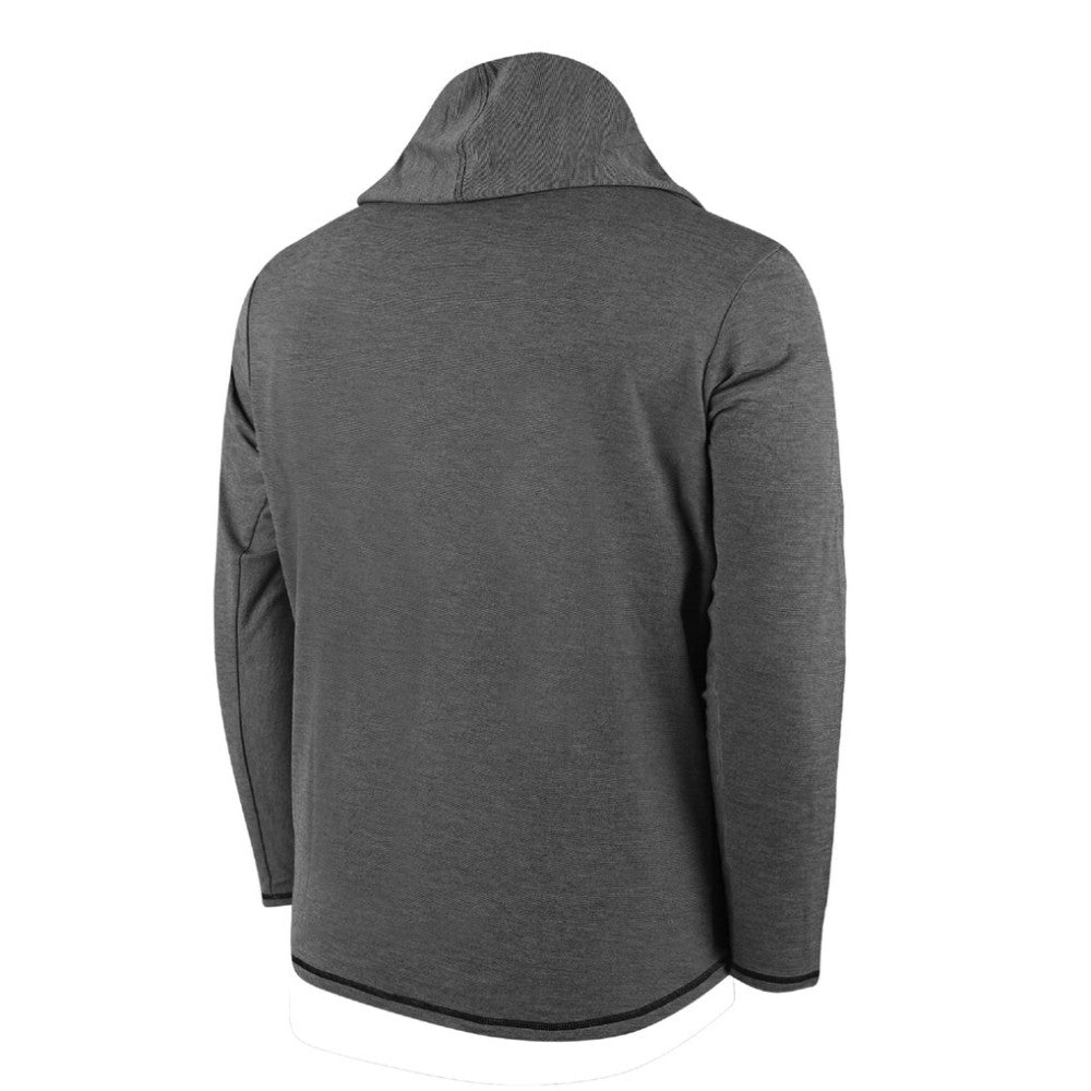 Miami Marlins Butter Stripe Tri-Blend Long Sleeve Hoodie T-Shirt - Black - MLB Hoodies
