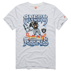 Las Vegas Raiders Bo Jackson  Homage Unisex Retro Angry Runs Tri-Blend T-Shirt | NFL New