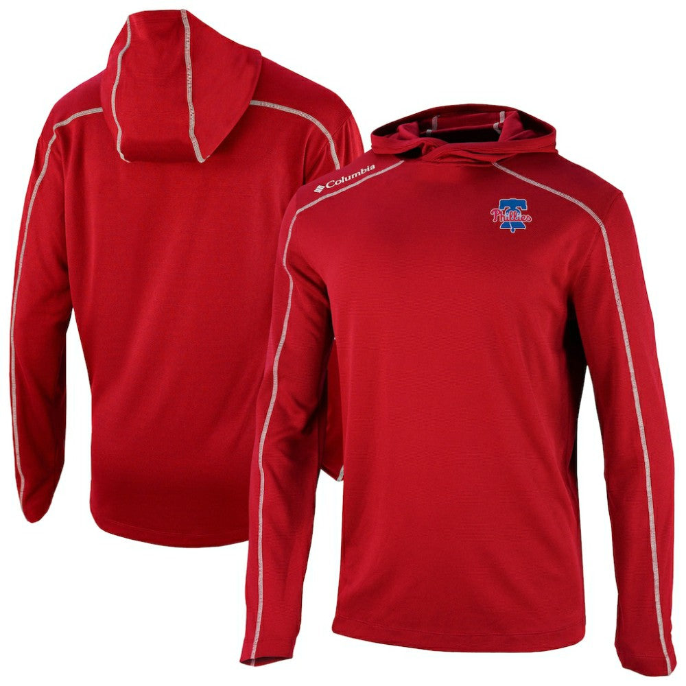 Philadelphia Phillies Columbia Omni-Wick Shotgun Pullover Hoodie - MLB Hoodies