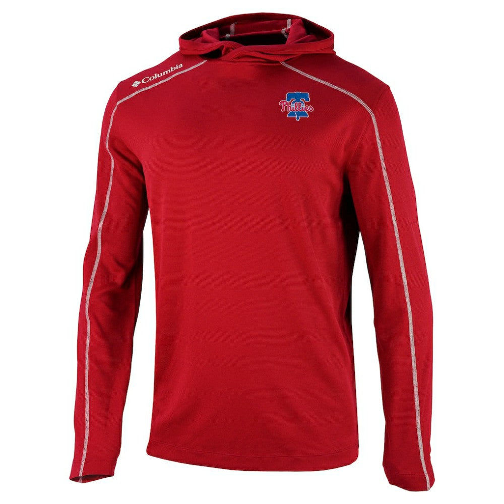 Philadelphia Phillies Columbia Omni-Wick Shotgun Pullover Hoodie - MLB Hoodies