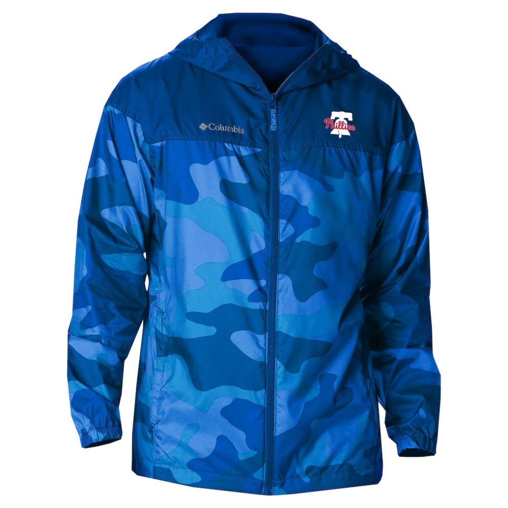 Philadelphia Phillies Columbia Camo Flash Challenger Full-Zip Windbreaker Jacket - MLB Jackets