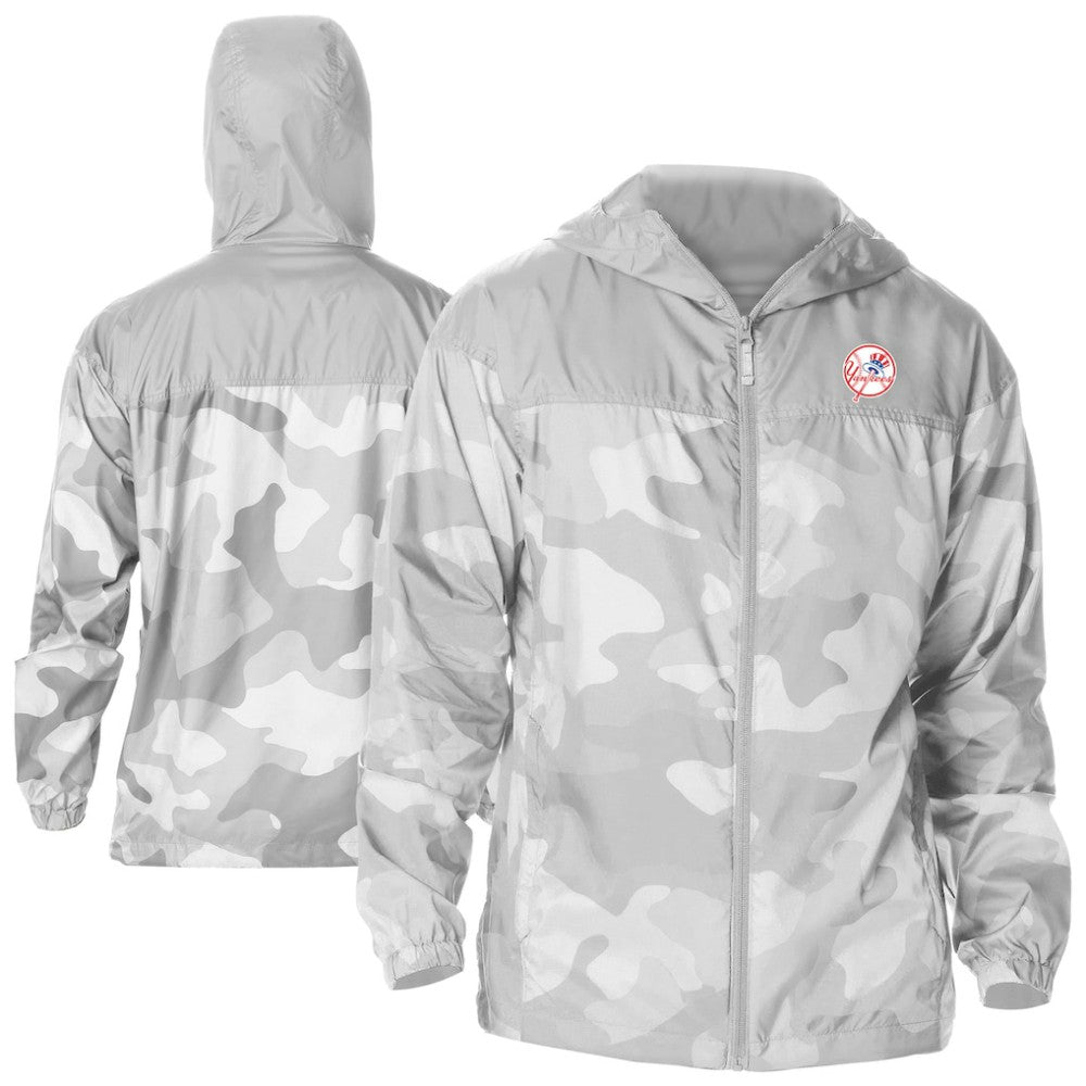 New York Yankees Columbia Camo Flash Challenger Full-Zip Windbreaker Jacket - MLB Jackets