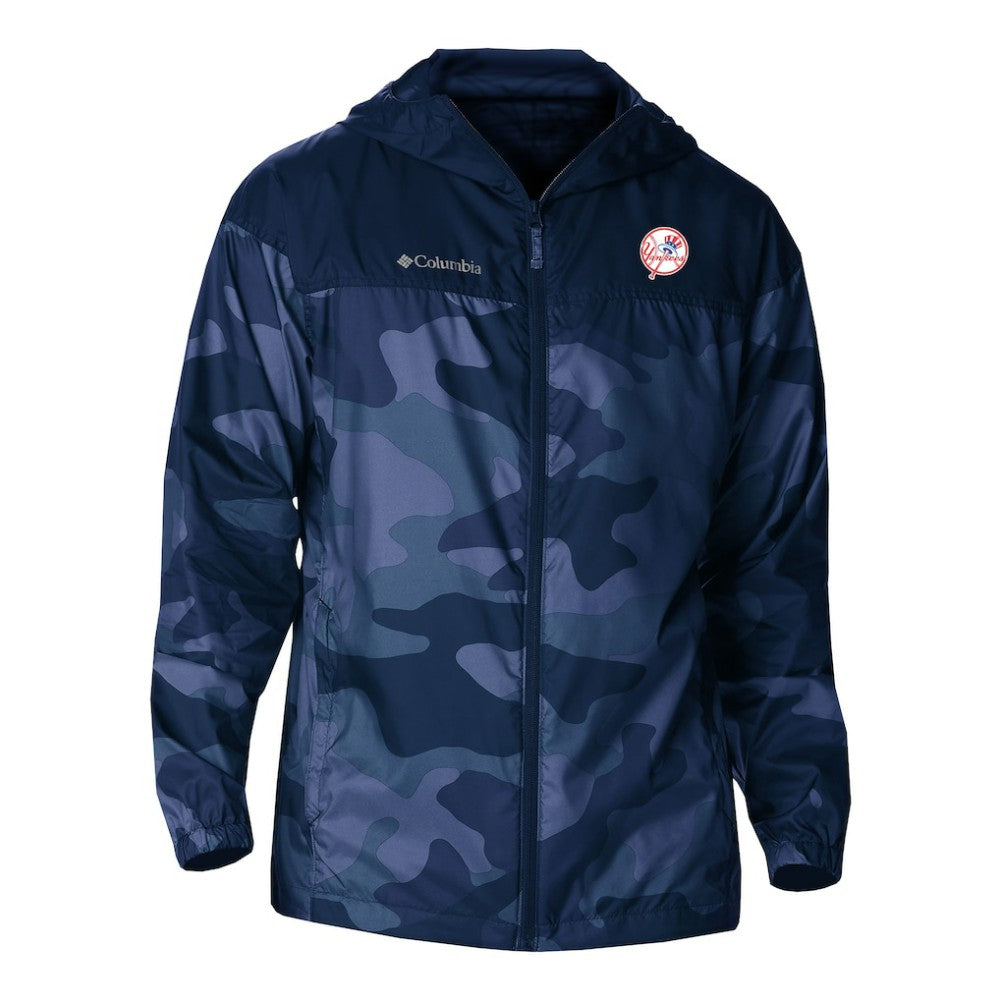 New York Yankees Columbia Camo Flash Challenger Full-Zip Windbreaker Jacket - MLB Jackets