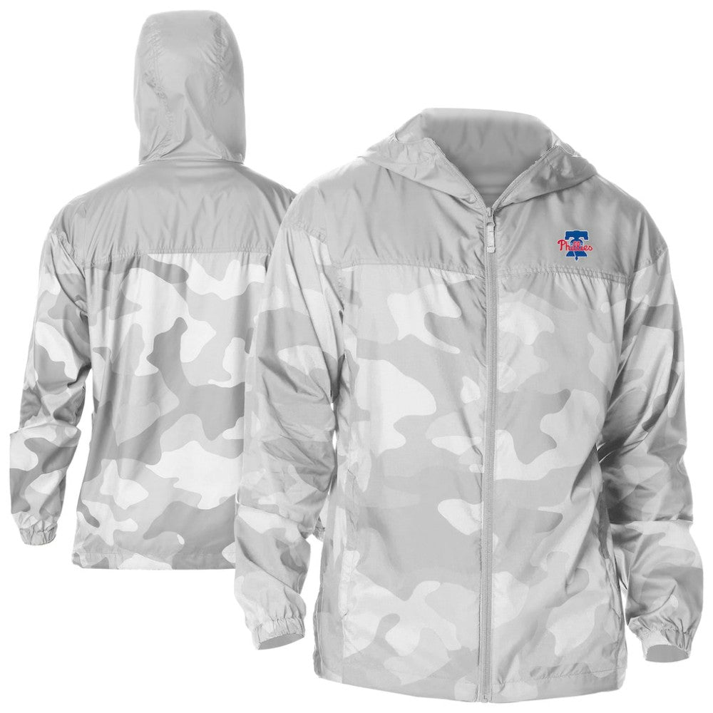 Philadelphia Phillies Columbia Camo Flash Challenger Full-Zip Windbreaker Jacket - MLB Jackets