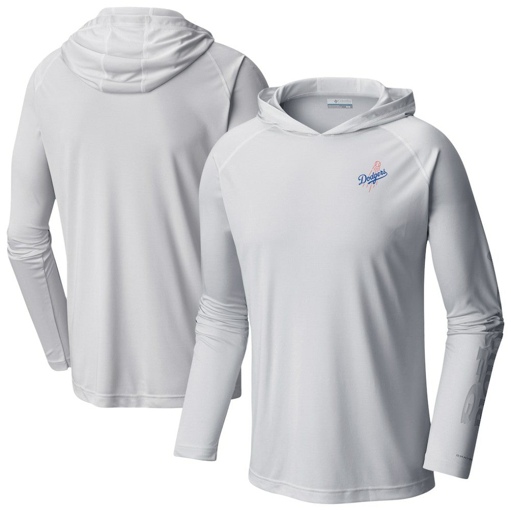 Los Angeles Dodgers Columbia Omni-Wick Terminal Tackle Raglan Long Sleeve Hoodie T-Shirt - MLB Hoodies