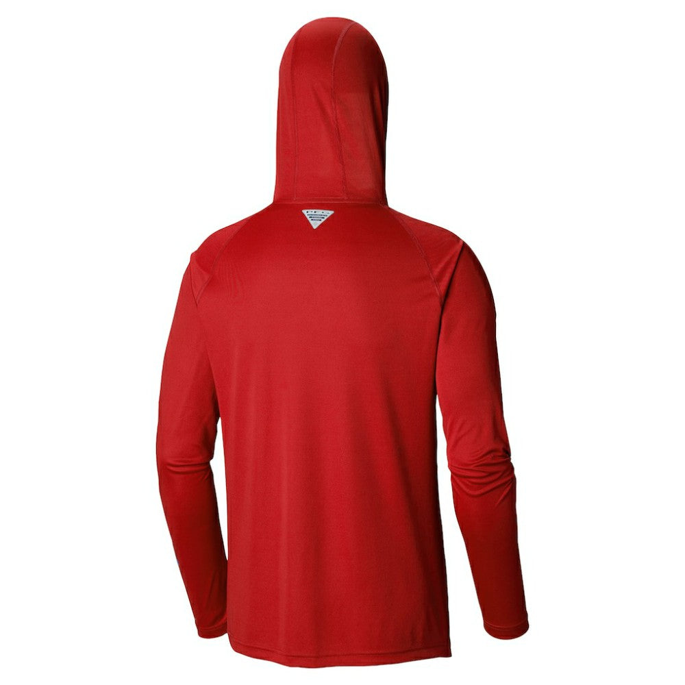 Philadelphia Phillies Columbia Omni-Wick Terminal Tackle Raglan Long Sleeve Hoodie T-Shirt - MLB Hoodies