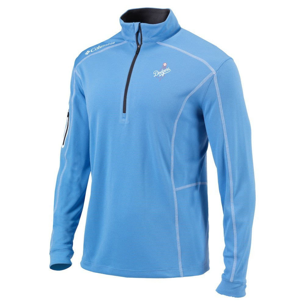 Los Angeles Dodgers Columbia Omni-Wick Shotgun Quarter-Zip Jacket - MLB Jackets