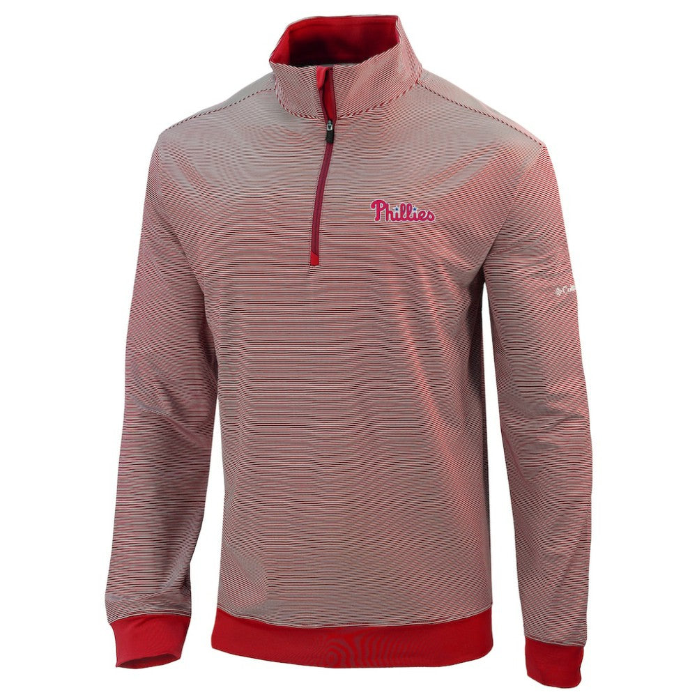 Philadelphia Phillies Columbia Omni-Wick Even Lie Quarter-Zip Pullover Top - MLB Pullover