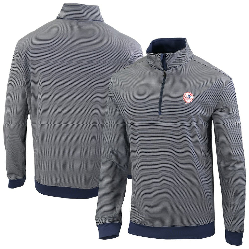 New York Yankees Columbia Omni-Wick Even Lie Quarter-Zip Pullover Top - MLB Pullover