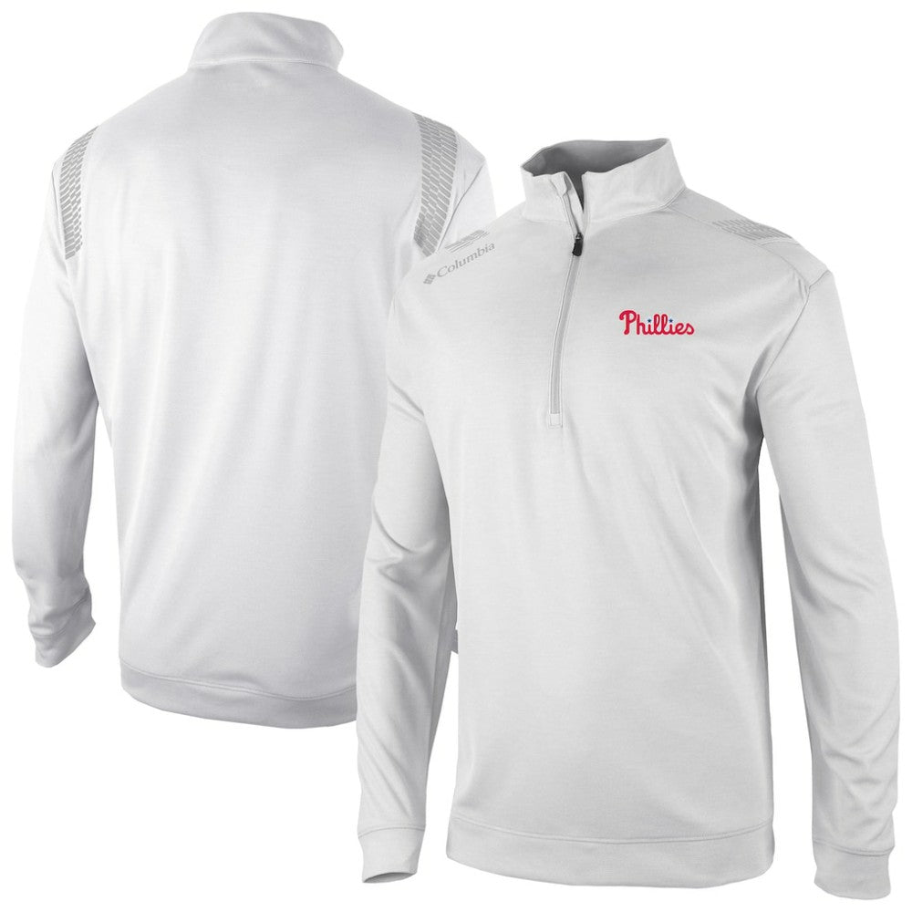 Philadelphia Phillies Columbia Oakland Downs Omni-Wick Quarter-Zip Top - MLB Tops