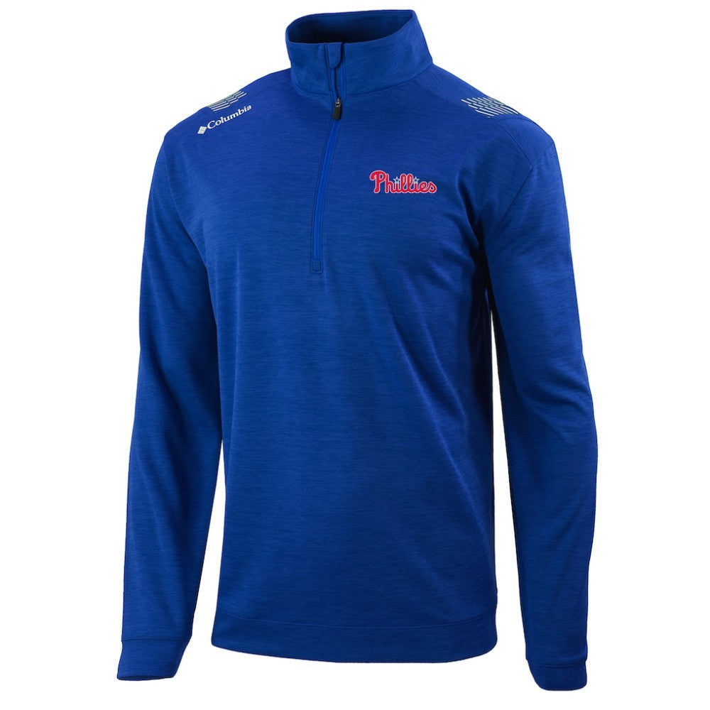 Philadelphia Phillies Columbia Oakland Downs Omni-Wick Quarter-Zip Top - MLB Tops