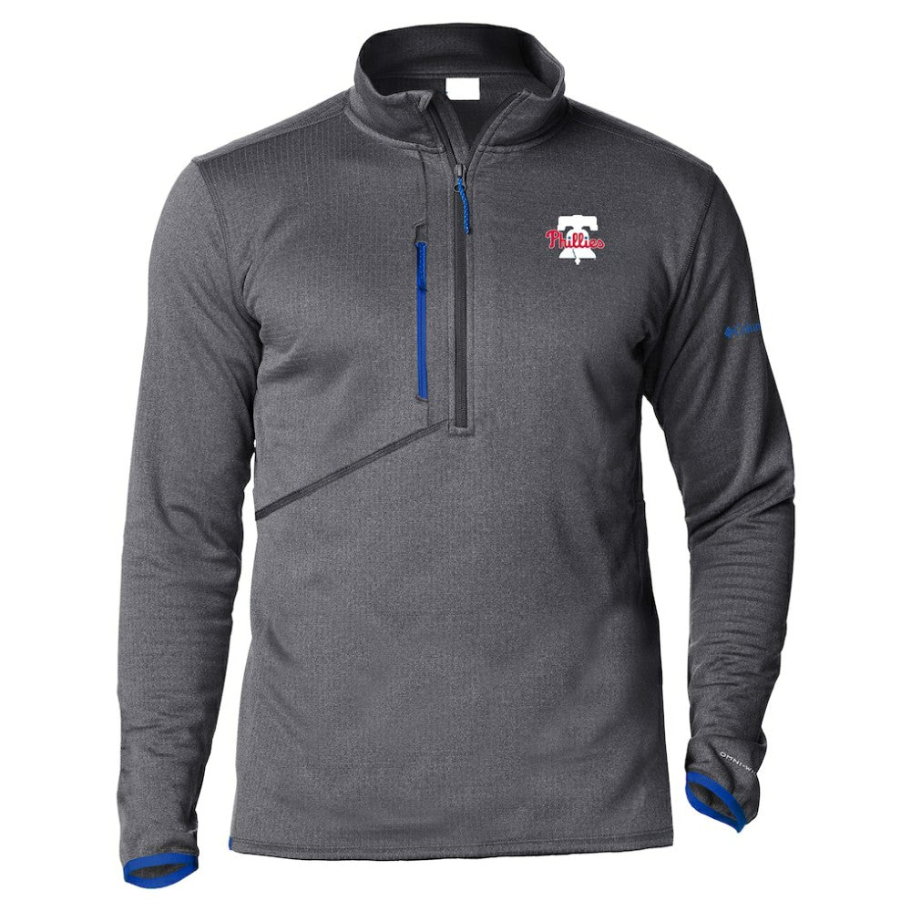 Philadelphia Phillies Columbia Park View Omni-Wick Half-Zip Top - MLB Tops
