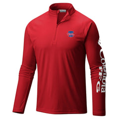 Philadelphia Phillies Columbia Terminal Tackle Raglan Omni-Shade Quarter-Zip Pullover Top - MLB Pullover