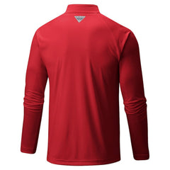 Philadelphia Phillies Columbia Terminal Tackle Raglan Omni-Shade Quarter-Zip Pullover Top - MLB Pullover