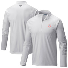 New York Yankees Columbia Terminal Tackle Raglan Omni-Shade Quarter-Zip Pullover Top - MLB Pullover