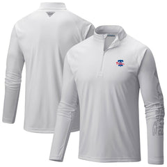 Philadelphia Phillies Columbia Terminal Tackle Raglan Omni-Shade Quarter-Zip Pullover Top - MLB Pullover