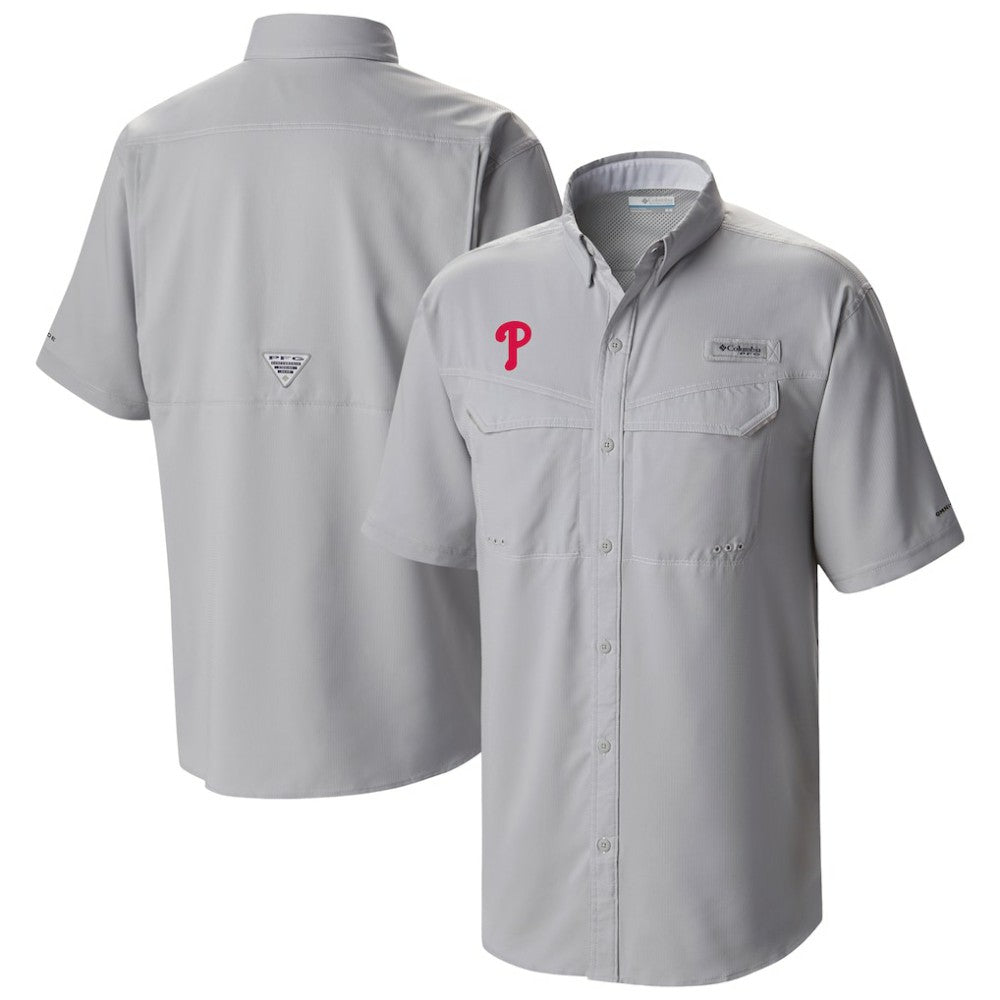 Philadelphia Phillies Columbia Omni-Wick Low Drag Offshore Button-Up Shirt - MLB