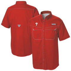 Philadelphia Phillies Columbia Omni-Wick Low Drag Offshore Button-Up Shirt - MLB