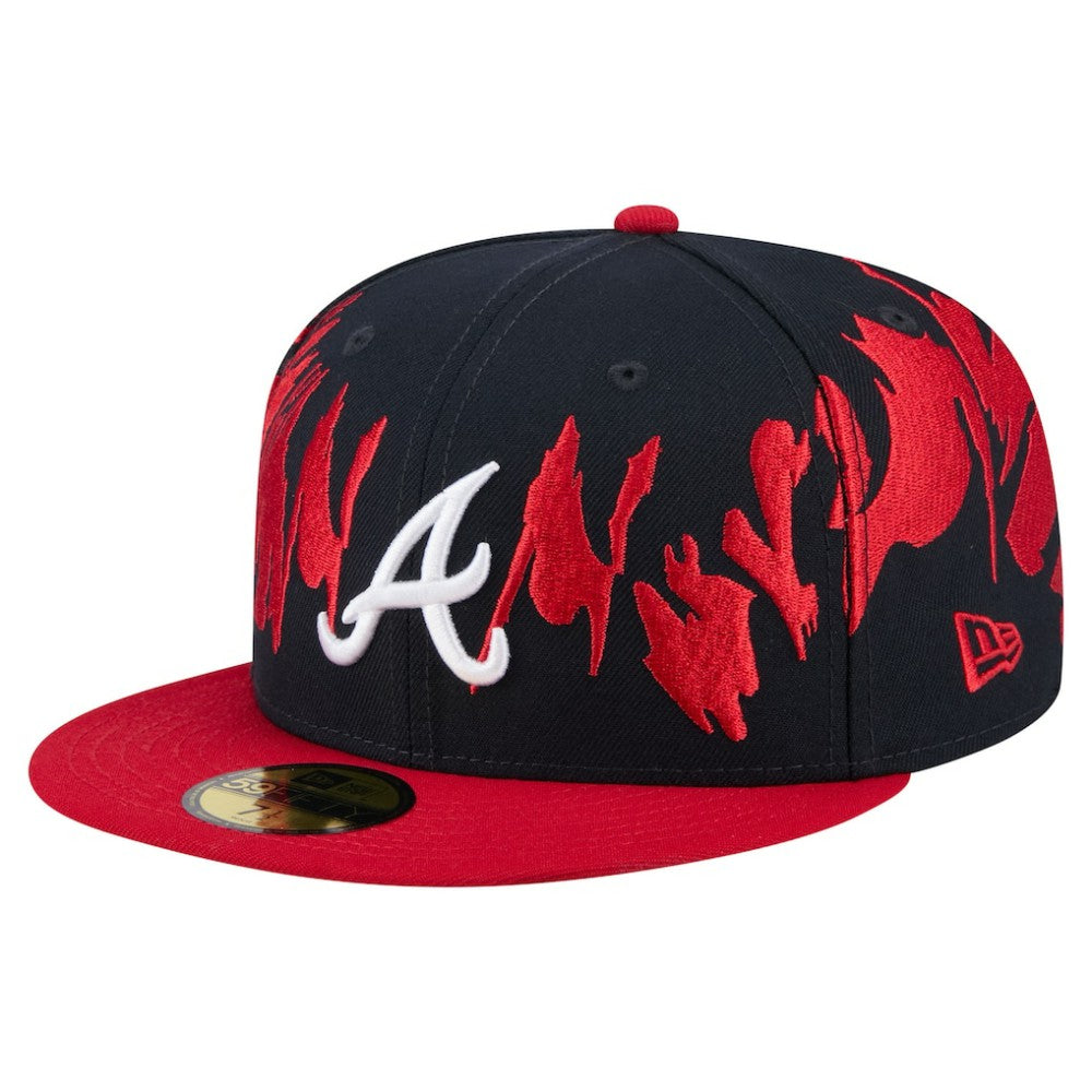 Atlanta Braves New Era Retro Pattern 59FIFTY Fitted Hat - MLB Hats