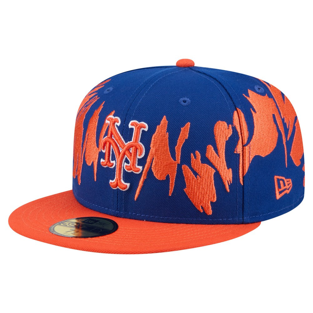 New York Mets New Era Retro Pattern 59FIFTY Fitted Hat - MLB Hats