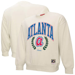 Atlanta Braves Mitchell & Ness Women's Cooperstown Collection Laurel Pullover Sweatshirt - MLB Pullover