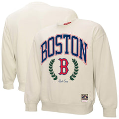 Boston Red Sox Mitchell & Ness Women's Cooperstown Collection Laurel Pullover Sweatshirt - MLB Pullover