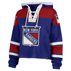 New York Rangers '47 Women's Cropped Superior Lacer Pullover Hoodie -  NHL Hoodies