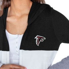 Atlanta Falcons Gameday Couture Women's Tri-Blend Color Block Lightweight Cardigan Hoodie | NFL US